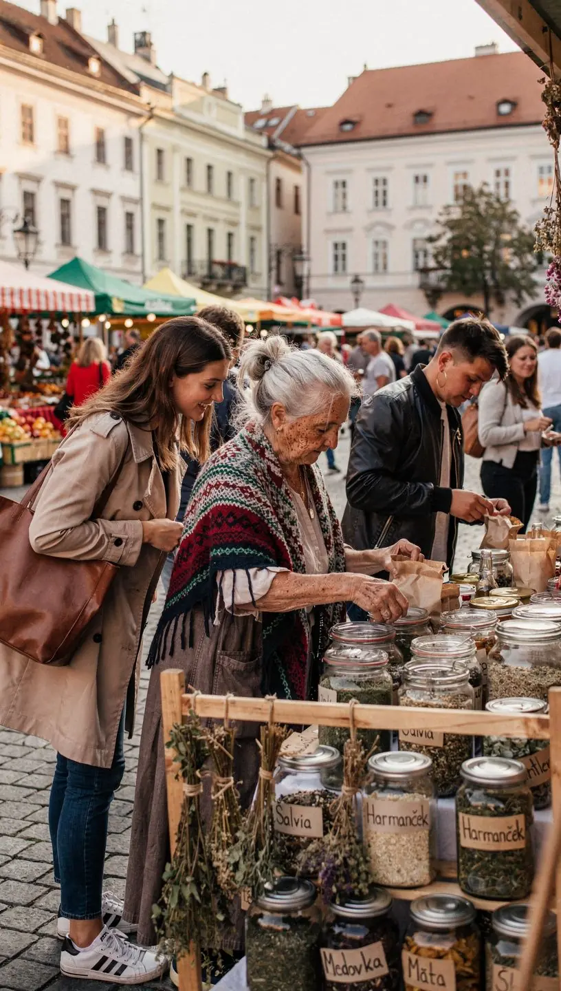 Kvetinový čaj servírovaný s čerstvými plodmi